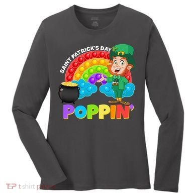 St Patrick's Day Push Pop Leprechaun Women's Long Sleeve Shirt