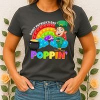St Patrick's Day Push Pop Leprechaun Women's T-Shirt thumb 2