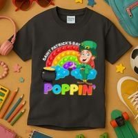 St Patrick's Day Push Pop Leprechaun Kids T-Shirt thumb 3