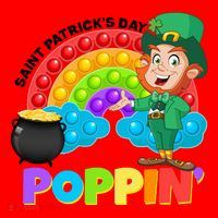 St Patrick's Day Push Pop Leprechaun Santa Hat thumb 1