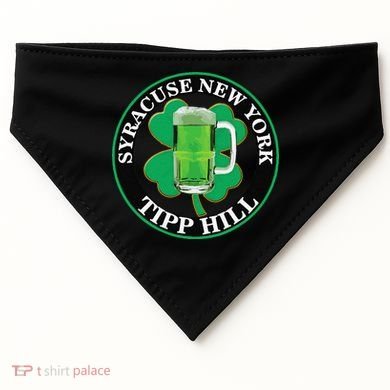 Saint Patrick's Day Syracuse Tipp Hill USA-Made Doggie Bandana