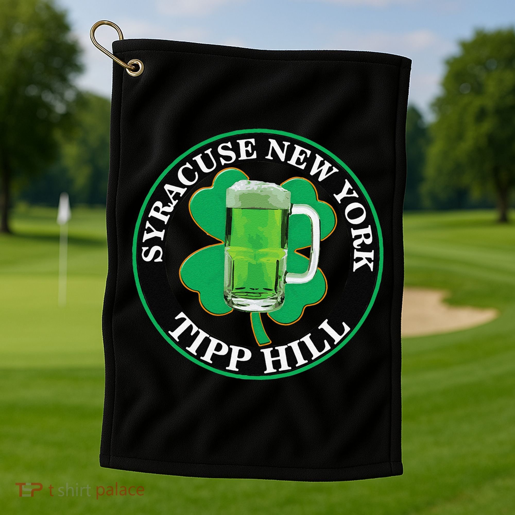 Saint Patrick's Day Syracuse Tipp Hill Golf Towel