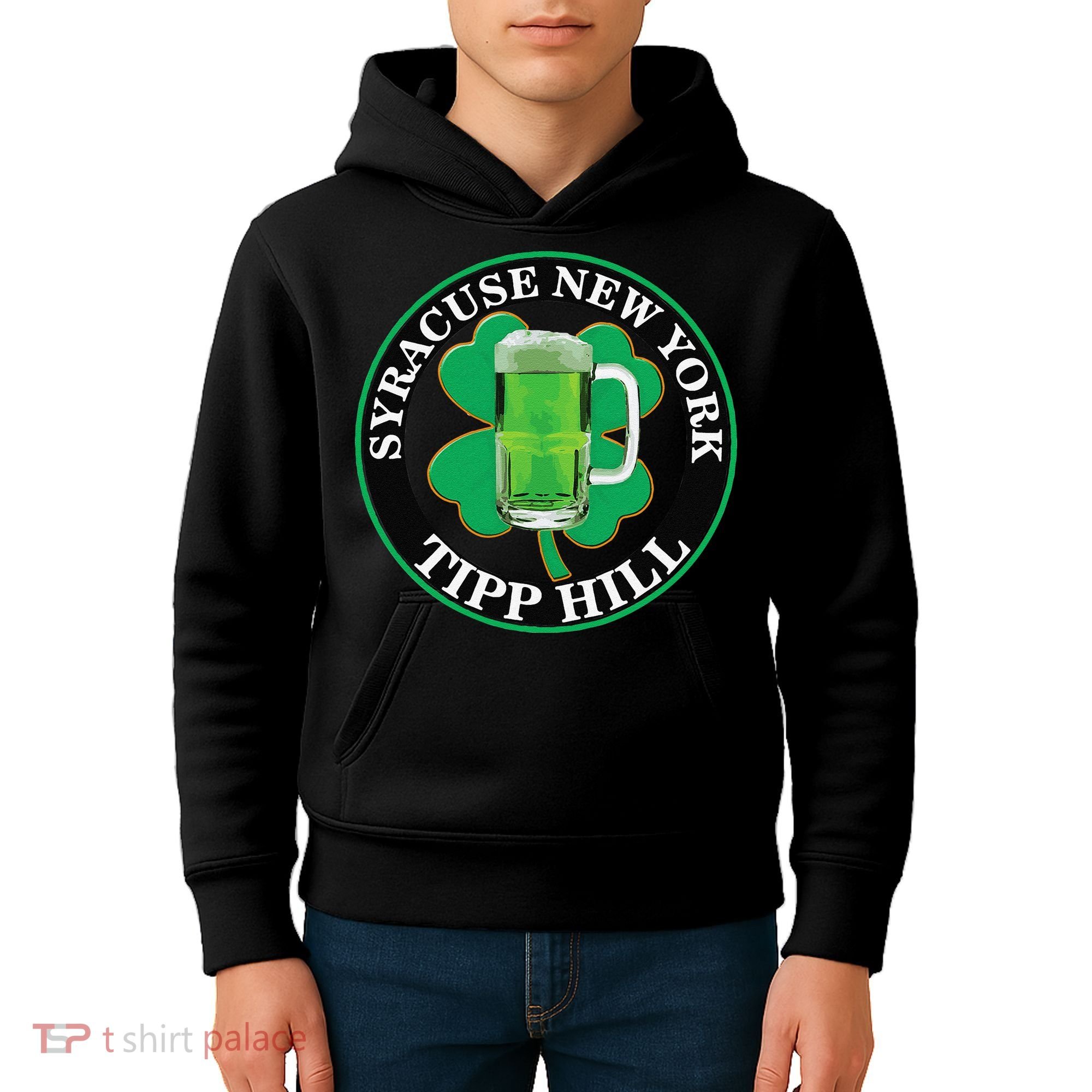 Saint Patrick's Day Syracuse Tipp Hill Kids Hoodie
