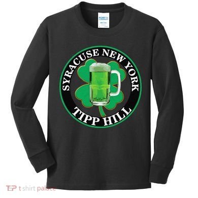 Saint Patrick's Day Syracuse Tipp Hill Kids Long Sleeve Shirt