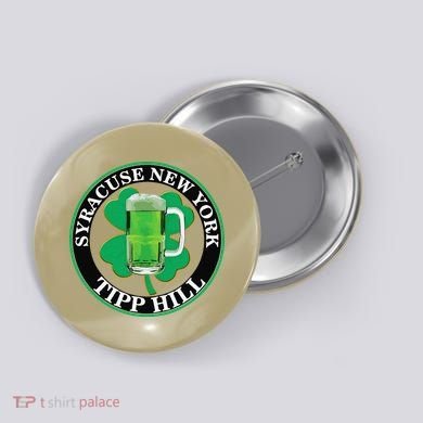 Saint Patrick's Day Syracuse Tipp Hill Button
