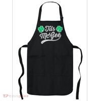 St Patricks Day Tits Mcgee Shamrock Four Leaf Clover Apron thumb 0