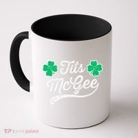 St Patricks Day Tits Mcgee Shamrock Four Leaf Clover Coffee Mug thumb 0
