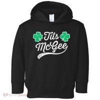 St Patricks Day Tits Mcgee Shamrock Four Leaf Clover Toddler Hoodie thumb 0