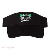 St Patricks Day Tits Mcgee Shamrock Four Leaf Clover Visor thumb 0