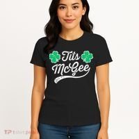 St Patricks Day Tits Mcgee Shamrock Four Leaf Clover Women's T-Shirt thumb 4