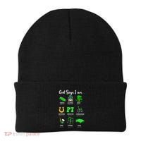 St Patrick Day God Says I Am Pt Christian Physical Therapy Beanie thumb 0
