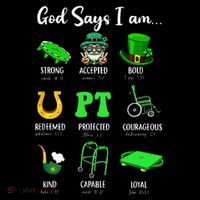 St Patrick Day God Says I Am Pt Christian Physical Therapy Women's Hoodie thumb 2