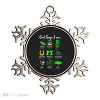 St Patrick Day God Says I Am Pt Christian Physical Therapy Ornament thumb 0