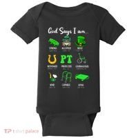 St Patrick Day God Says I Am Pt Christian Physical Therapy Baby Bodysuit thumb 0