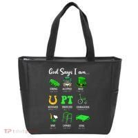 St Patrick Day God Says I Am Pt Christian Physical Therapy Tote Bag thumb 0