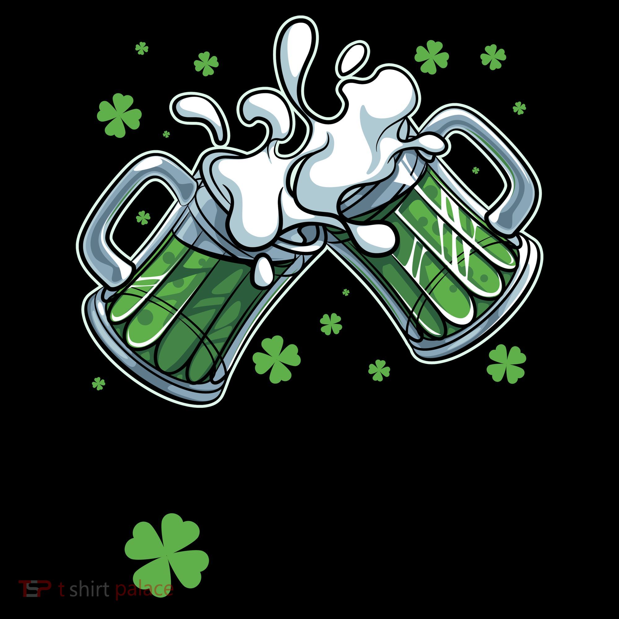 St Patricks Day Cheers Fckers Shamrock Clover Green Beer Coffee Mug