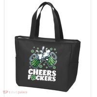 St Patricks Day Cheers Fckers Shamrock Clover Green Beer Tote Bag thumb 3