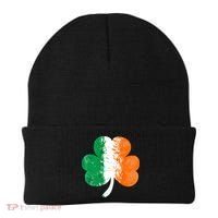 Saint Patrick's Day Irish Flag GrungeStyle Shamrock Beanie thumb 0