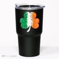 Saint Patrick's Day Irish Flag GrungeStyle Shamrock Tumbler thumb 0