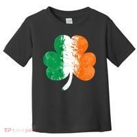 Saint Patrick's Day Irish Flag GrungeStyle Shamrock Toddler T-Shirt thumb 0