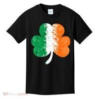 Saint Patrick's Day Irish Flag GrungeStyle Shamrock Kids T-Shirt thumb 0
