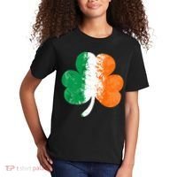 Saint Patrick's Day Irish Flag GrungeStyle Shamrock Kids T-Shirt thumb 2