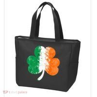 Saint Patrick's Day Irish Flag GrungeStyle Shamrock Tote Bag thumb 3