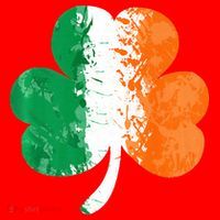 Saint Patrick's Day Irish Flag GrungeStyle Shamrock Santa Hat thumb 1