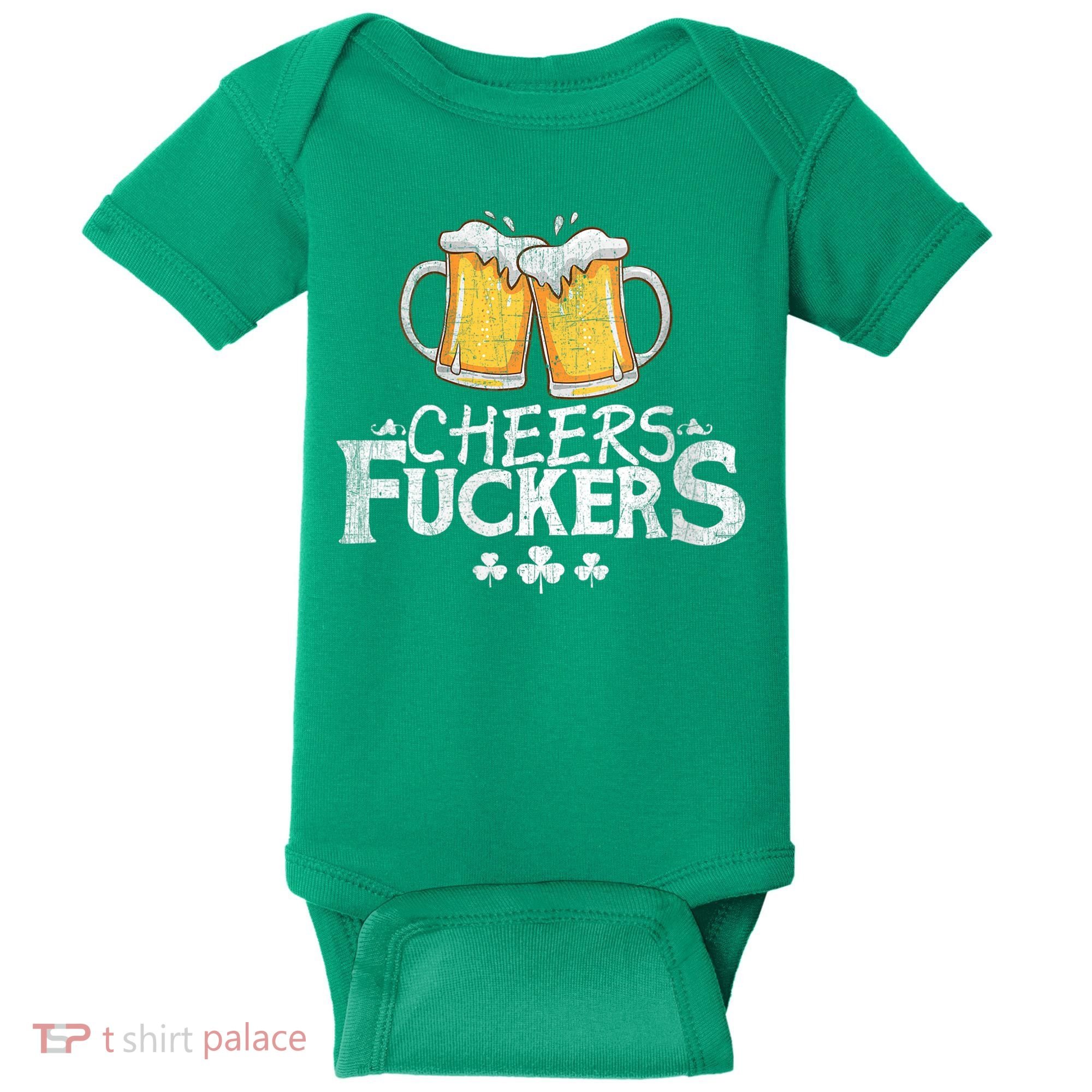 St Patricks Day Cheers Fuckers Baby Bodysuit