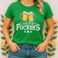St Patricks Day Cheers Fuckers Women's T-Shirt thumb 2