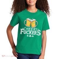 St Patricks Day Cheers Fuckers Kids T-Shirt thumb 2