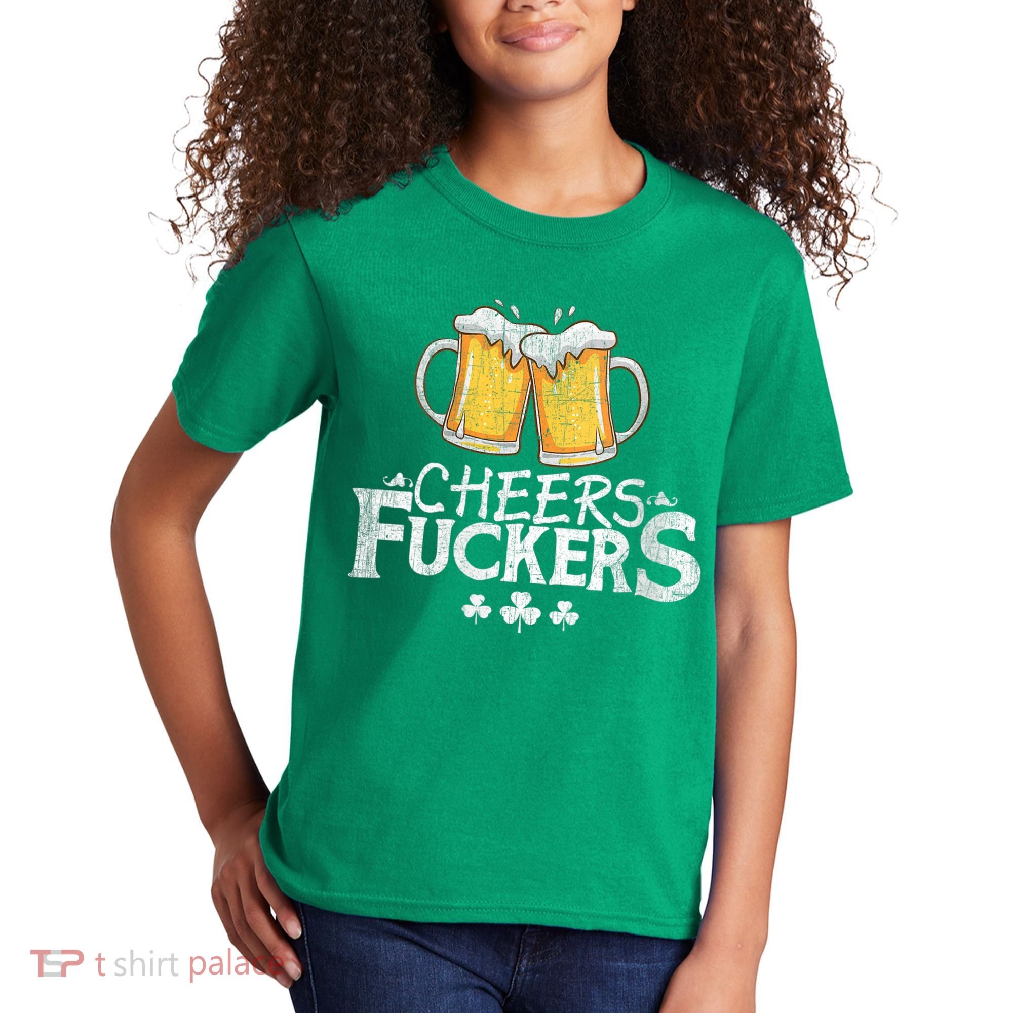 St Patricks Day Cheers Fuckers Kids T-Shirt