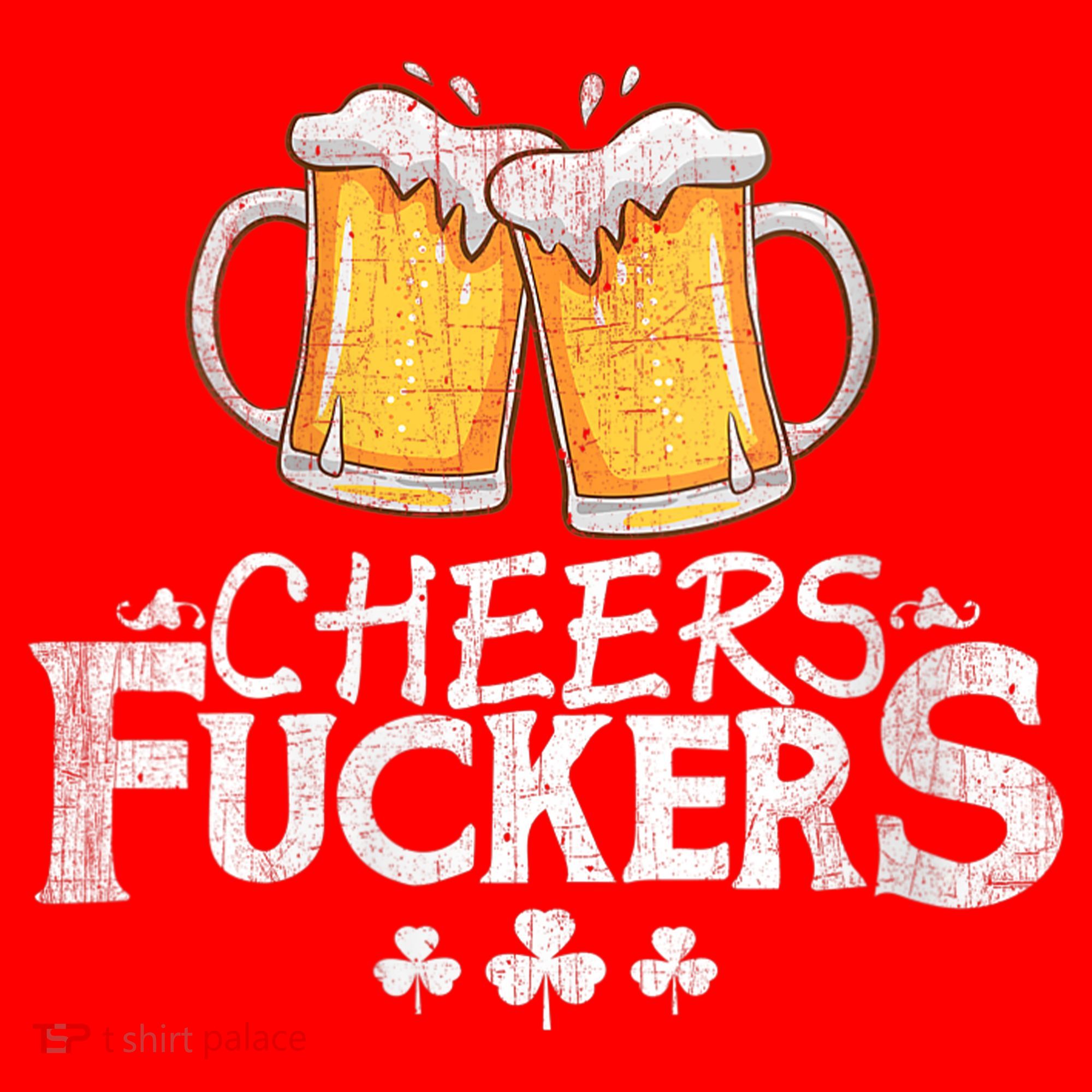 St Patricks Day Cheers Fuckers Santa Hat