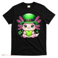 St Patricks Day Axolotl Cute Saint Pattys Kawaii Irish T-Shirt thumb 0