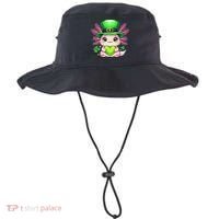 St Patricks Day Axolotl Cute Saint Pattys Kawaii Irish Bucket Hat thumb 0