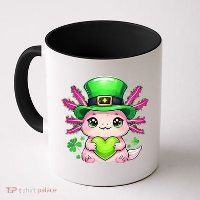 St Patricks Day Axolotl Cute Saint Pattys Kawaii Irish Coffee Mug