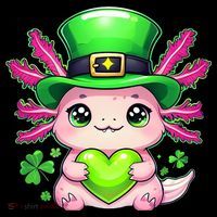 St Patricks Day Axolotl Cute Saint Pattys Kawaii Irish Coffee Mug thumb 5