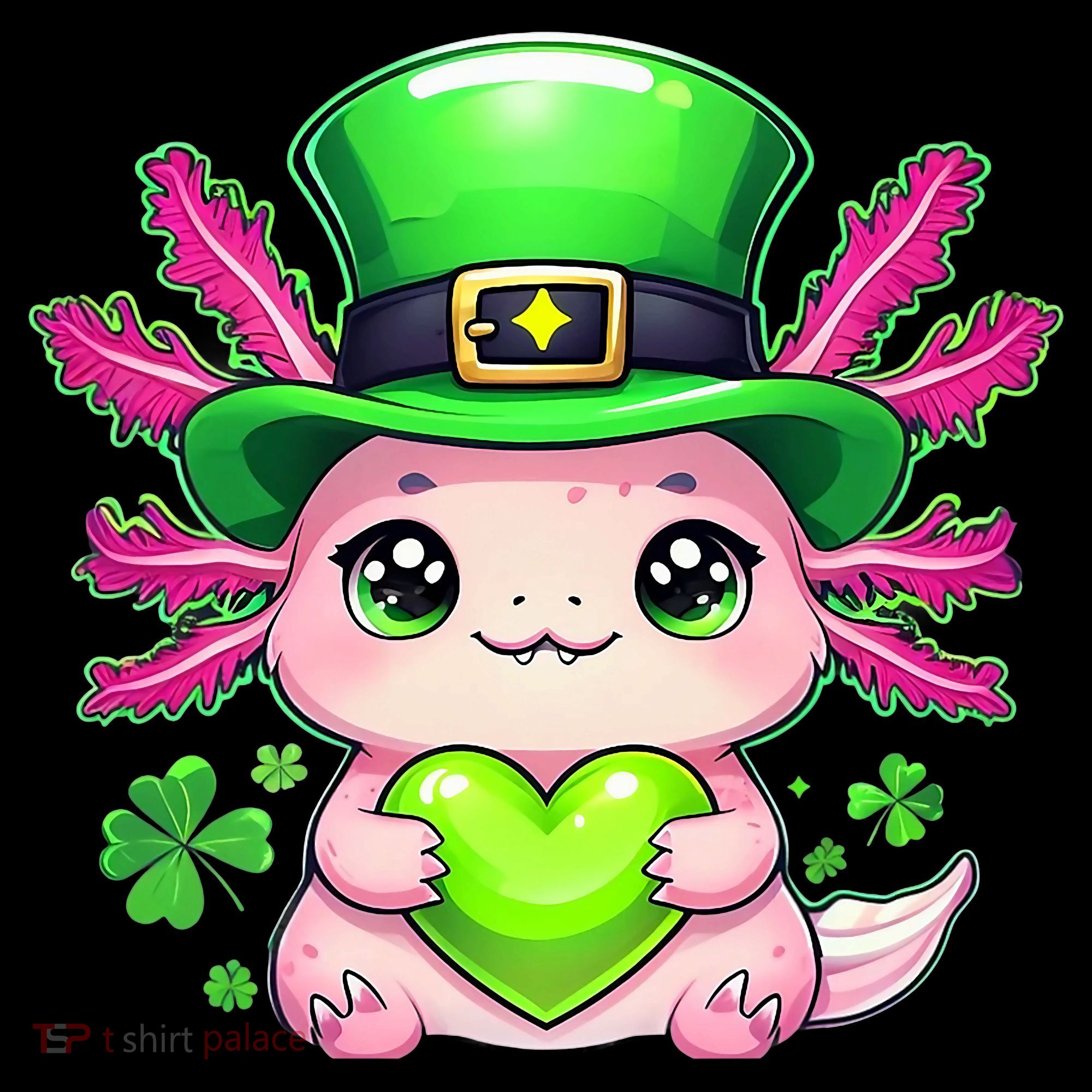 St Patricks Day Axolotl Cute Saint Pattys Kawaii Irish Coffee Mug