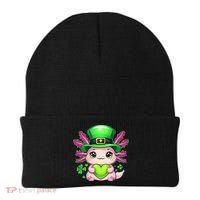 St Patricks Day Axolotl Cute Saint Pattys Kawaii Irish Beanie thumb 0