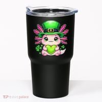 St Patricks Day Axolotl Cute Saint Pattys Kawaii Irish Tumbler thumb 0