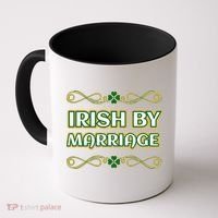 St. Patrick's Day Irish By Marriage Shamrock Coffee Mug thumb 0