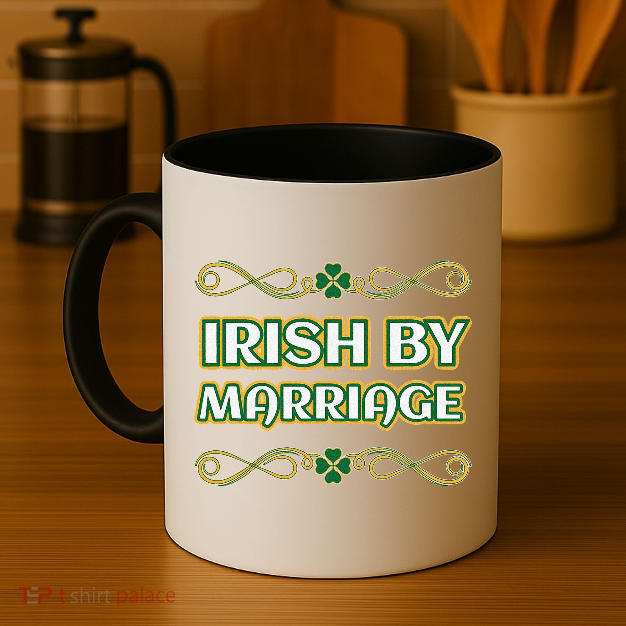 St. Patrick's Day Irish By Marriage Shamrock Coffee Mug