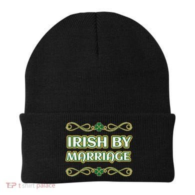 St. Patrick's Day Irish By Marriage Shamrock Beanie