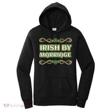 St. Patrick's Day Irish By Marriage Shamrock Women's Hoodie