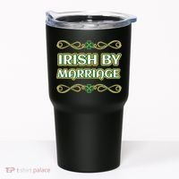 St. Patrick's Day Irish By Marriage Shamrock Tumbler thumb 0