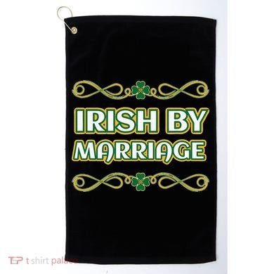 St. Patrick's Day Irish By Marriage Shamrock Golf Towel