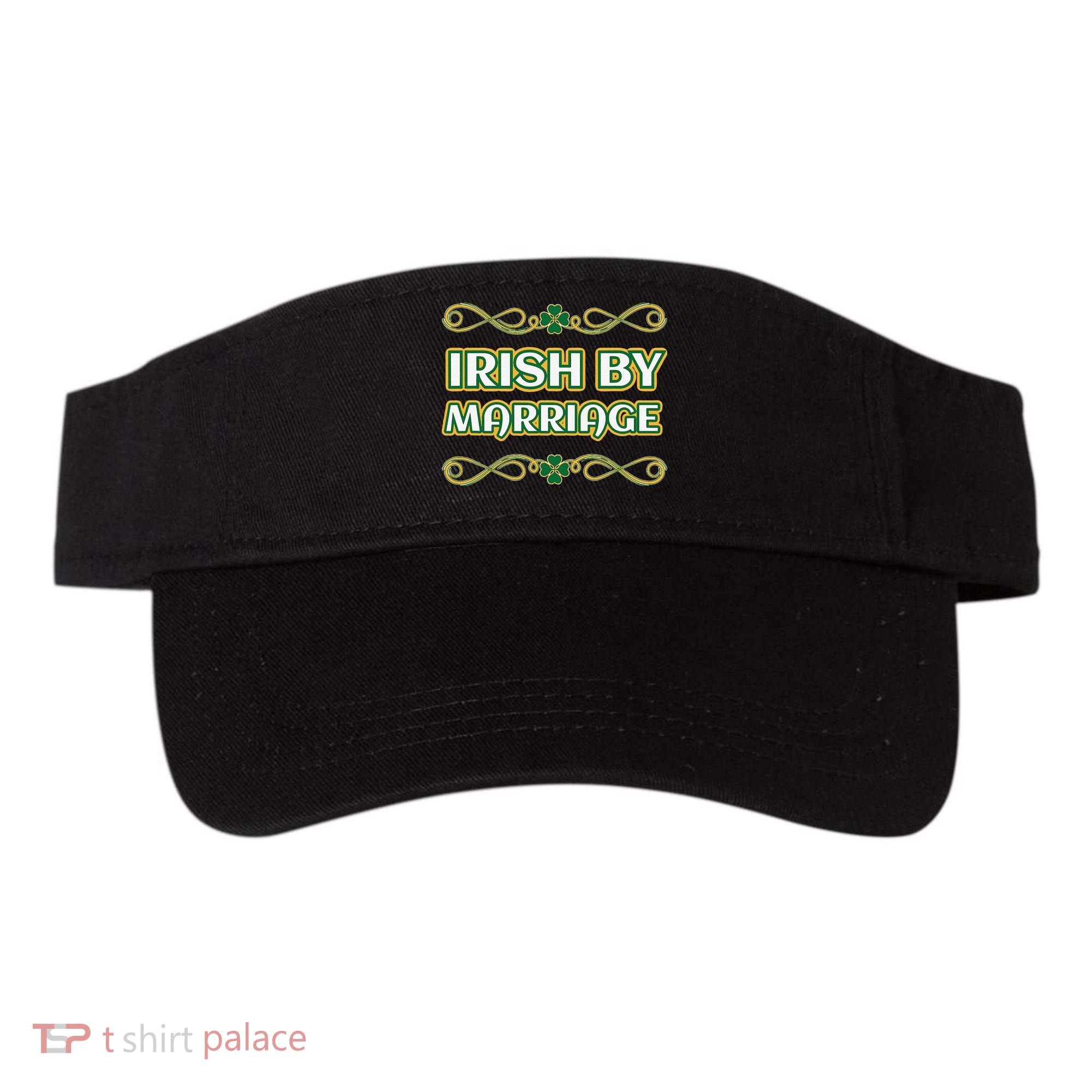 St. Patrick's Day Irish By Marriage Shamrock Visor