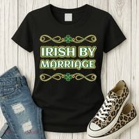 St. Patrick's Day Irish By Marriage Shamrock Women's T-Shirt thumb 3