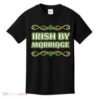 St. Patrick's Day Irish By Marriage Shamrock Kids T-Shirt thumb 0