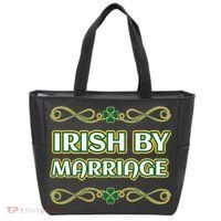 St. Patrick's Day Irish By Marriage Shamrock Tote Bag thumb 0